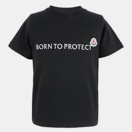 22 S/S 몽클레어 키즈 Born To Protect 반팔(블랙) 8C00036 899M5 999 10,12A