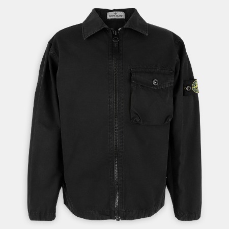 22 F/W 스톤 키즈 와펜 패치 오버 셔츠 집업 자켓(블랙) 771610602 V0129 10,12A